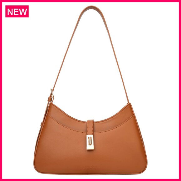 Vegan Leather Shoulder Bag, Adjustable Strap, Spacious Compartments, Perfect